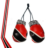 Caribbean Flag Boxing Gloves Car Rearview Ornament Irie Kingston Reggae Irie 4"