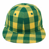 Hip Hop Hiphop Urban Wear Cap Hat Baseball Gangster Brown Checker Cap FITTED