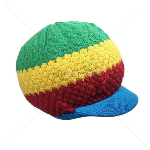 Rasta Rastafari Hat Cap Rastacap Reggae Jamaica Hats Dreadlocks 100% Cotton M/L